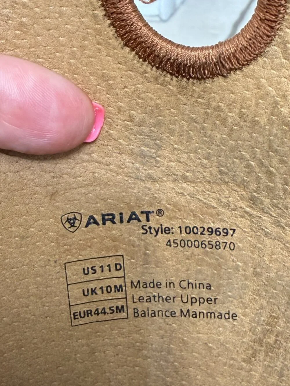 Ariat Heritage Stockyard Leather Western Cowboy Boot men's 11 D - Picture 16 of 16